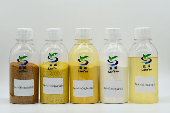 Chlorure de polyaluminium traitement de l'eau Pac coagulant liquide solide